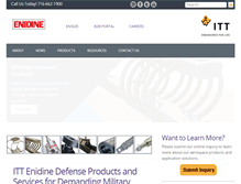 Tablet Screenshot of enidine-defense.com